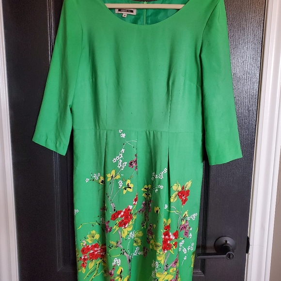 Serrani Italy Green Floral Dress - Picture 3 of 3